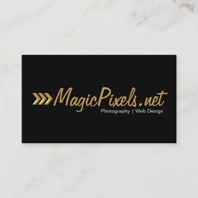 Carte De Visite Photographe Web Designer (Devant)
