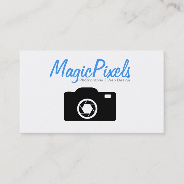 Carte De Visite Photographe Web Designer (Devant)