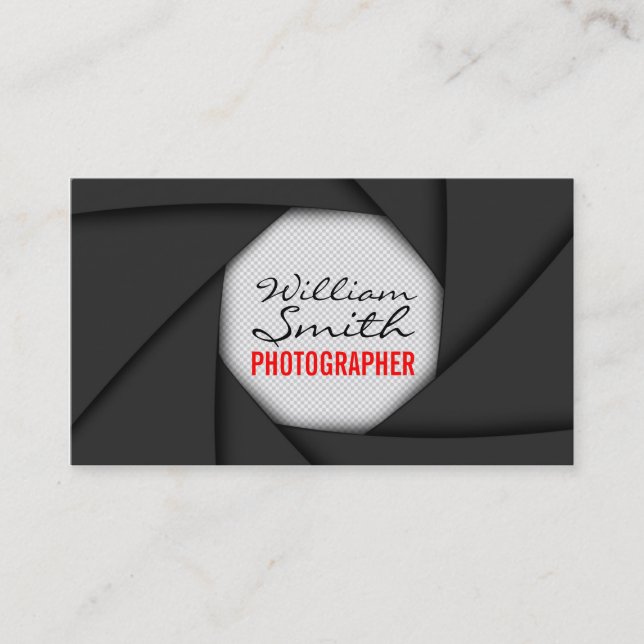 Carte De Visite Photographer Business card (Devant)