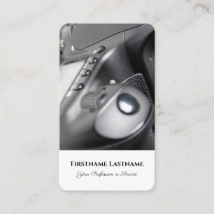 Carte De Visite Photographes Vidéographes DSLR lentilles de caméra
