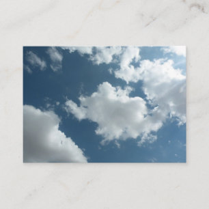 Carte De Visite Photographie abstraite de ciel nuageux