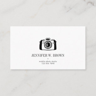 Carte De Visite Photographie avec appareil photo minimal