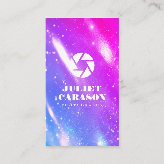 Carte De Visite Photographie Code Qr Holographie (Devant)