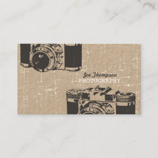 Carte De Visite Photographie de caméra Vintage Kraft