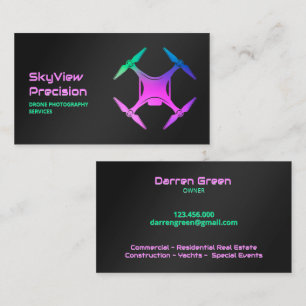 Carte De Visite Photographie de drone aérien