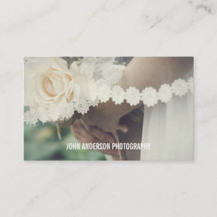 Carte De Visite Photographie de Mariage Minimaliste