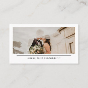 Carte De Visite Photographie de mariage minimaliste simple moderne