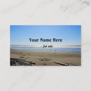 Carte De Visite Photographie de paysage, plage, mer, ciel