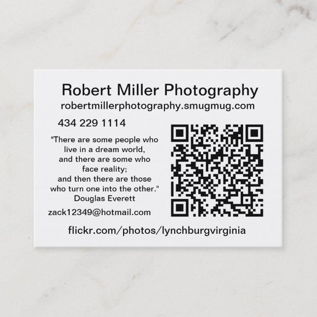 Carte De Visite Photographie de Robert Miller (Devant)