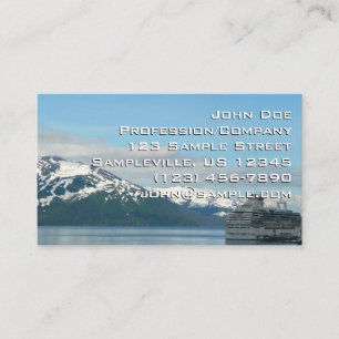 Carte De Visite Photographie de voyage de vacances en croisière en