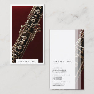 Carte De Visite Photographie du musicien Oboe
