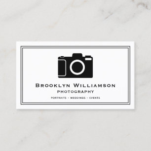 Carte De Visite Photographie élégante de Camera Freelance