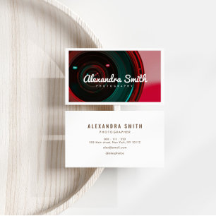 Carte De Visite photographie en noir et blanc de la caméra modern