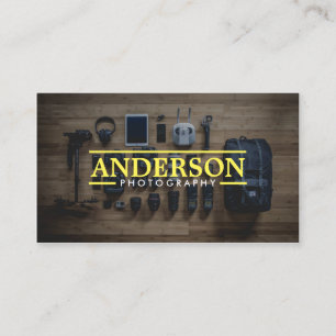 Carte De Visite Photographie Équipement Photographe moderne