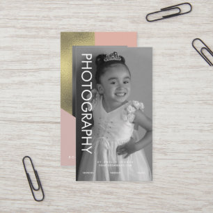 Carte De Visite Photographie Formes commerciales Couleur Bloc Faux