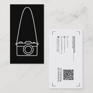 Carte De Visite Photographie lunaire minimale simple