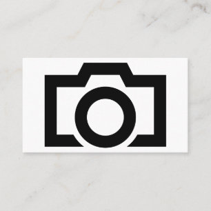 Carte De Visite Photographie minimaliste en noir et blanc