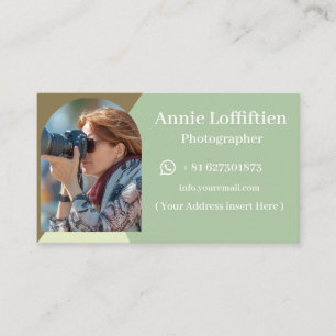 Carte De Visite Photographie minimaliste naturelle professionnelle