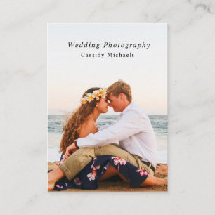 Carte De Visite Photographie moderne à la mode de minimaliste de