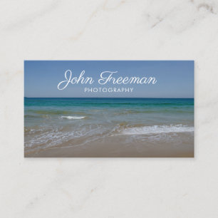 Carte De Visite Photographie moderne de Calm Beach Waves