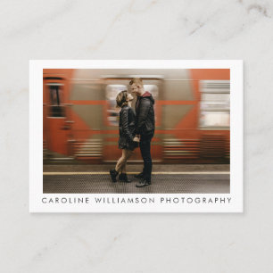 Carte De Visite Photographie Moderne Entreprise Grande photo Style