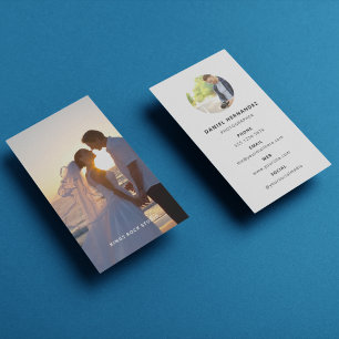 Carte De Visite Photographie moderne minimaliste simple photo