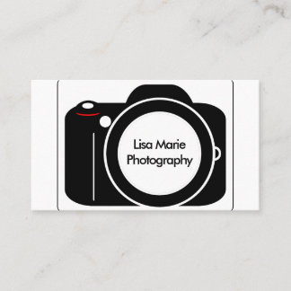 Carte De Visite Photographie moderne simple d'appareil-photo