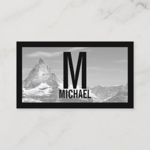 Carte De Visite Photographie noir et blanc professionnelle