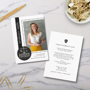 Carte De Visite Photographie noir et blanc - Superdimensionnement