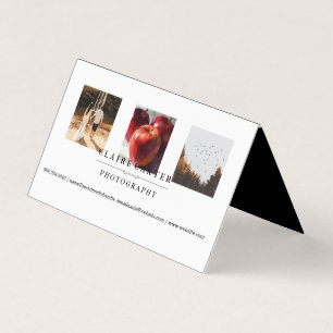 Carte De Visite Photographie   Portefeuille de photographe