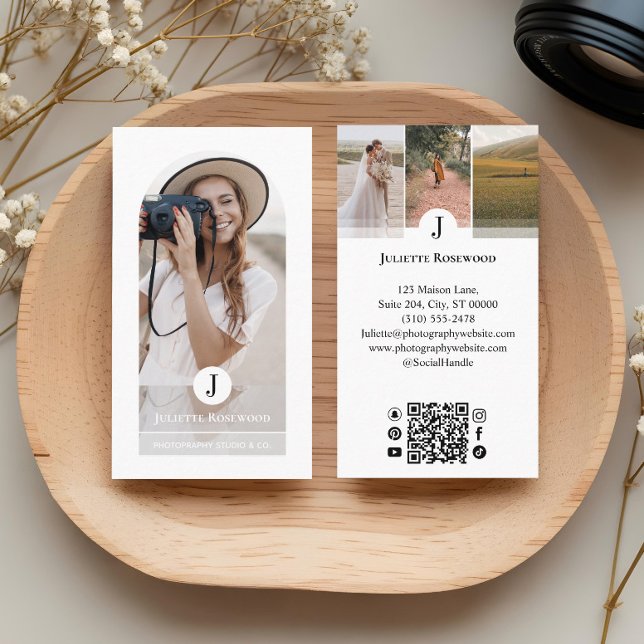 Carte De Visite Photographie Professionnelle d'Architecture Minima (Modern Minimal Arch Photo Photography Professional Business Card)