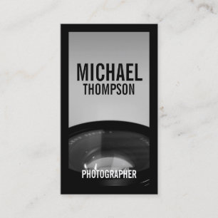 Carte De Visite Photographie professionnelle en noir et blanc