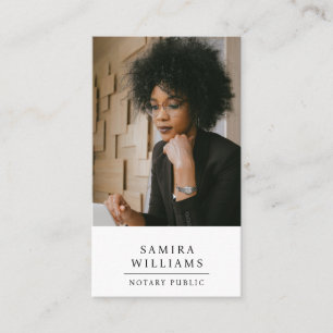 Carte De Visite Photographie publique professionnelle moderne