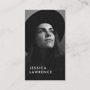 Carte De Visite Photographie simple de photo de headshot de