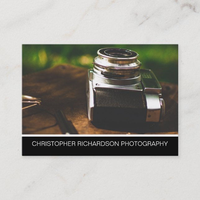 Carte De Visite Photographie simple et élégante (Devant)