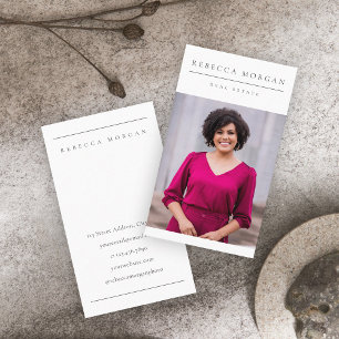 Carte De Visite Photographie simple et minimale