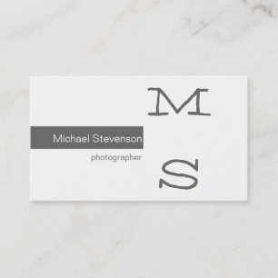 Carte de visite photographique Monogram Grey
