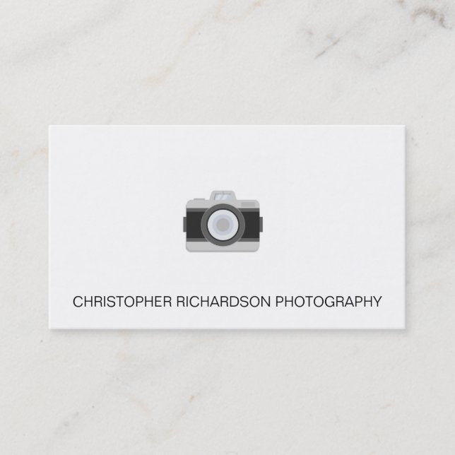 Carte de visite photographique simple et élégant (Devant)