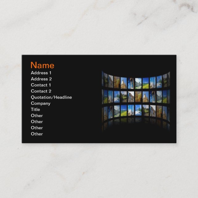 Carte de visite photojournaliste (Devant)