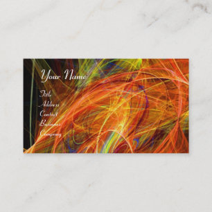 Carte De Visite PHOTON FOU vibrant noir rouge jaune blanc doux