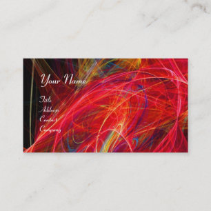 Carte De Visite PHOTON FOUS vibrant noir doux rouge blanc