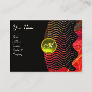 Carte De Visite PHOTON WAVES GEM monogramme vibrant