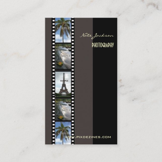 Carte De Visite Photos photographes polices modèle/do-it-yourself (Devant)