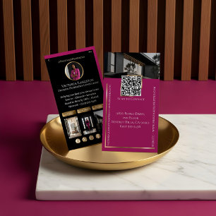 Carte De Visite Photos Sociaux Luxueux de l'Immobilier de Luxe en