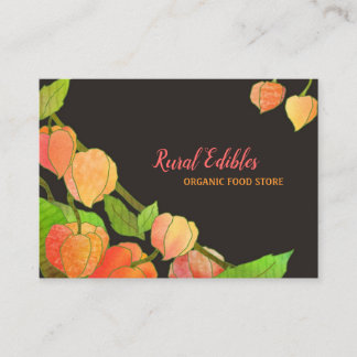 Carte De Visite Physalis Exotique Alimentation biologique