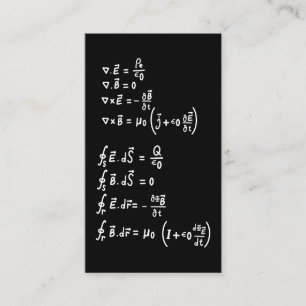 Carte De Visite Physique Math Formule Étudiants Enseignant Invitat