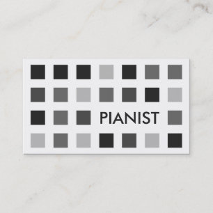 Carte De Visite PIANISTE (carrés de mod)