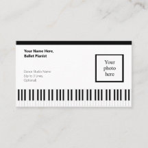 Pianiste de ballet de cadre noir