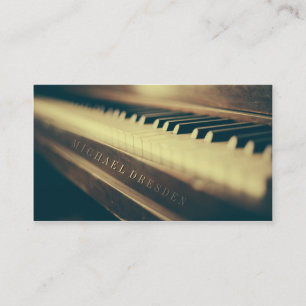 Carte De Visite Piano Ancien Avec Votre Marque