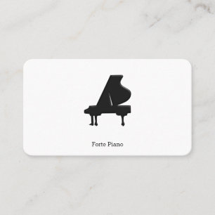Carte de visite Piano Grand Noir